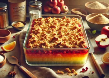 Gâteau Crumble à la Crème Sure et aux Myrtilles 8 Gâteau Crumble à la Crème Sure et aux Myrtilles