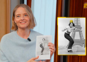 Jodie Foster en skate à Paris : Analyse de cette photo emblématique.